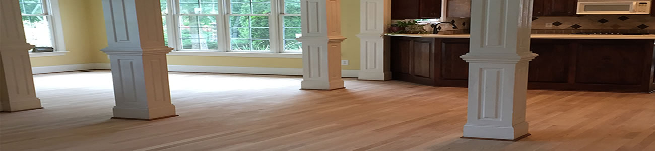 Sanded hardwood floor